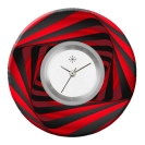 Deja vu watch, jewelry discs, Print-Design, red-orange, L 7081