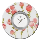 Deja vu watch, jewelry discs, Print-Design, purple-pink, L 7082