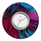 Deja vu Uhr, Schmuckscheiben, Print-Design, bunt, L 7084