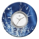 Deja vu watch, jewelry discs, Print-Design, blue-turquoise, L 7097