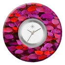 Deja vu watch, jewelry discs, Print-Design, purple-pink, L 7125