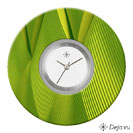 Deja vu watch, jewelry discs, Print-Design, green-yellow, L 7136