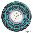 Deja vu watch, jewelry discs, Print-Design, blue-turquoise, L 7139