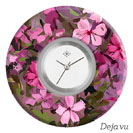 Deja vu watch, jewelry discs, Print-Design, purple-pink, L 7142