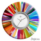 Deja vu watch, jewelry discs, Print-Design, colorful, L 7144