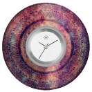 Deja vu watch, jewelry discs, Print-Design, purple-pink, L 81-2