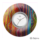 Deja vu Uhr, Schmuckscheiben, Print-Design, bunt, L 95-3  Deja vu Uhr, Schmuckscheiben, Print-Design, bunt, L 95-3