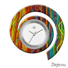 Deja vu watch, jewelry discs, Print-Design, colorful, LF 1