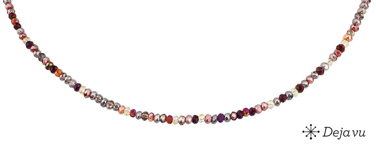 Deja vu Necklace, necklaces, purple-pink, N 1001