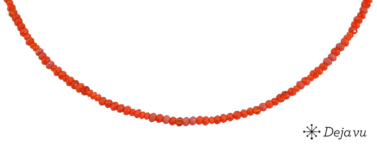 Deja vu Collier, Colliers, rot-orange, N 1002
