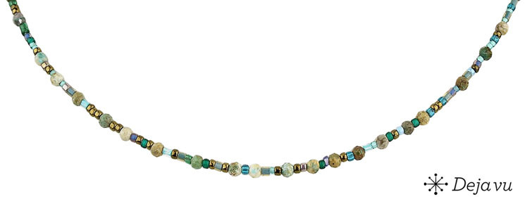 Deja vu Necklace, necklaces, green-yellow, N 1008