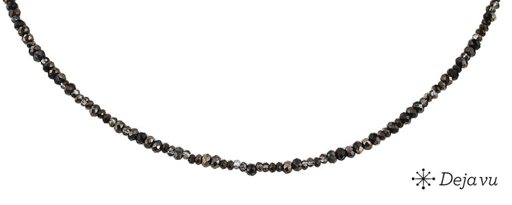 Deja vu Necklace, necklaces, black-grey-silver, N 1015