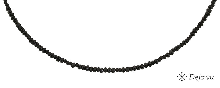 Deja vu Collier, Colliers, schwarz-grau-silber, N 1022