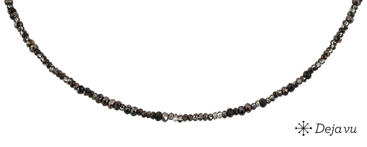 Deja vu Necklace, necklaces, black-grey-silver, N 1028