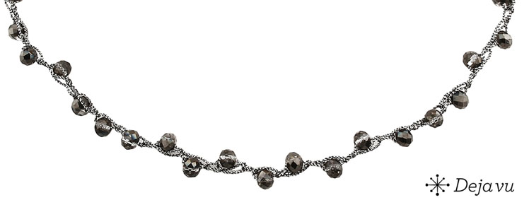 Deja vu Necklace, necklaces, black-grey-silver, N 106-2