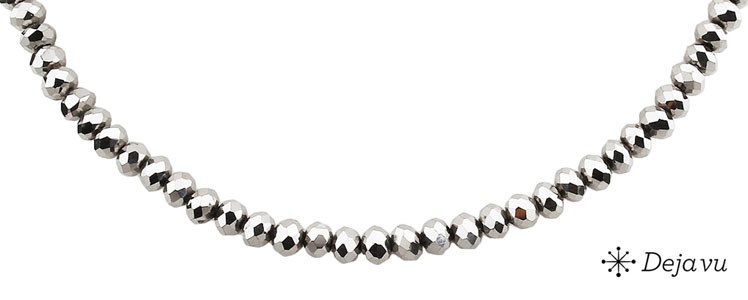 Deja vu Necklace, necklaces, black-grey-silver, N 108-1