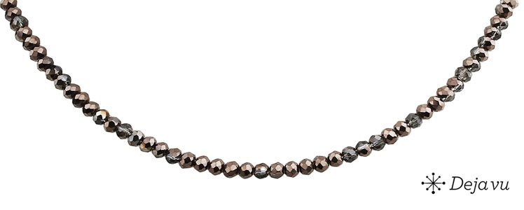 Deja vu Collier, Colliers, schwarz-grau-silber, N 112-3