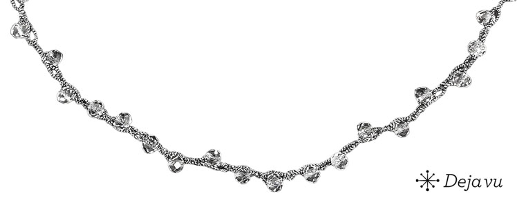 Deja vu Necklace, necklaces, black-grey-silver, N 118-2