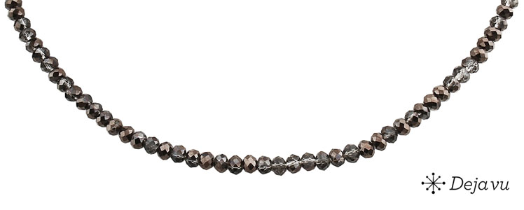 Deja vu Necklace, necklaces, black-grey-silver, N 130-1