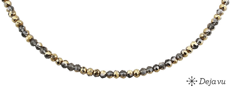 Deja vu Necklace, necklaces, black-grey-silver, N 140-1