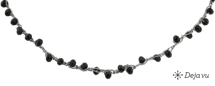 Deja vu Necklace, necklaces, black-grey-silver, N 14-2