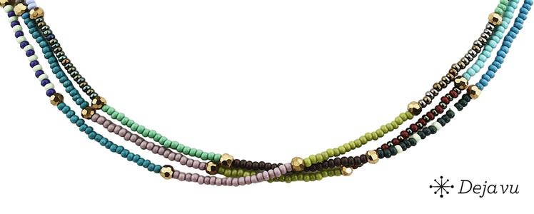 Deja vu Necklace, necklaces, blue-turquoise, N 150-2