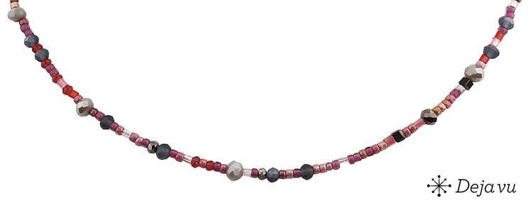 Deja vu Necklace, necklaces, purple-pink, N 152-3