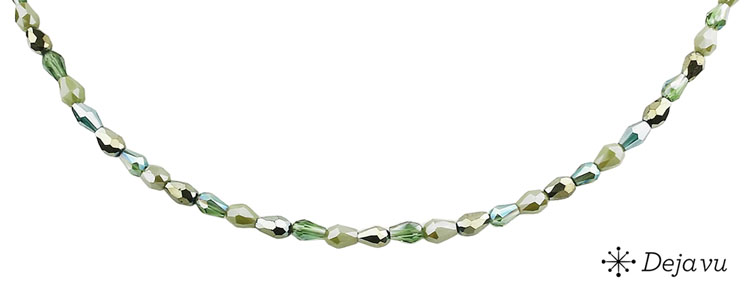 Deja vu Necklace, necklaces, green-yellow, N 160-2