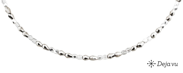 Deja vu Necklace, necklaces, black-grey-silver, N 162-3