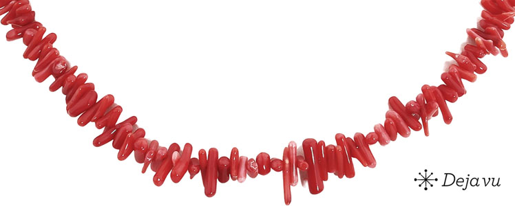 Deja vu Necklace, necklaces, red-orange, N 168-4