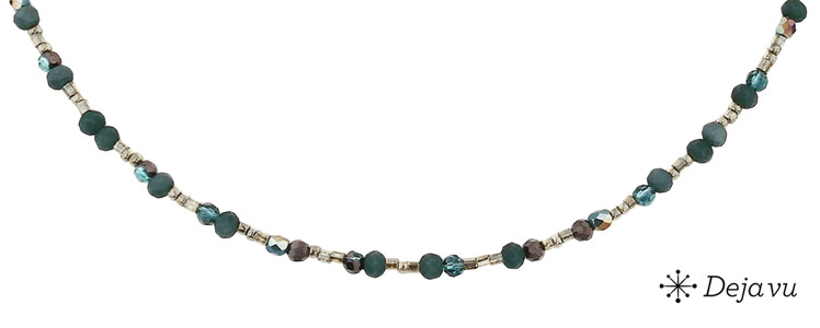 Deja vu Necklace, necklaces, green-yellow, N 204-1, dark green