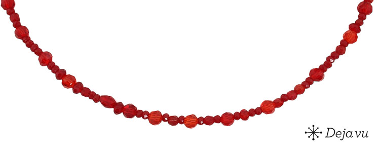Deja vu Necklace, necklaces, red-orange, N 210-3