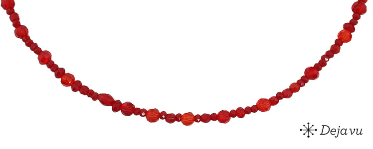Deja vu Collier, Colliers, rot-orange, N 210-3