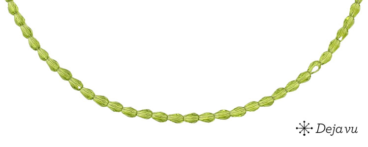 Deja vu Necklace, necklaces, green-yellow, N 226-1