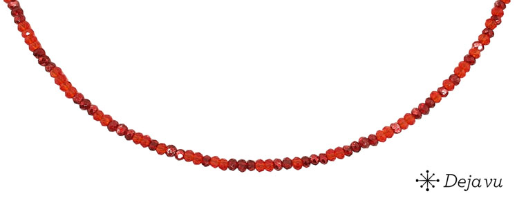 Deja vu Necklace, necklaces, red-orange, N 232-3