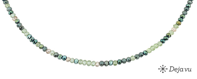 Deja vu Necklace, necklaces, green-yellow, N 248-4