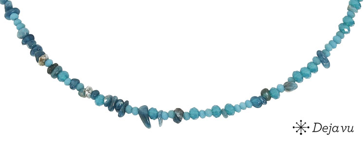 Deja vu Collier, Colliers, blau-t�rkis, N 250-5