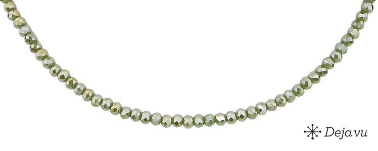 Deja vu Collier, Colliers, gr�n-gelb, N 256-3