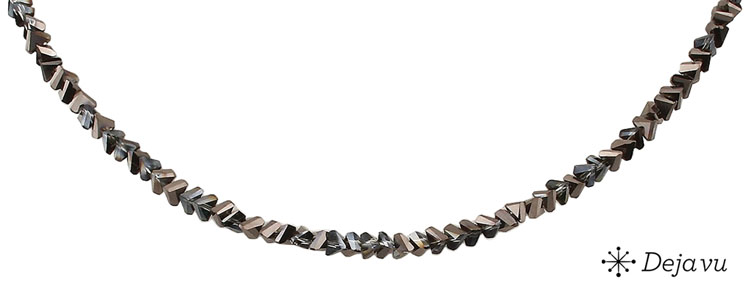 Deja vu Necklace, necklaces, black-grey-silver, N 268-4