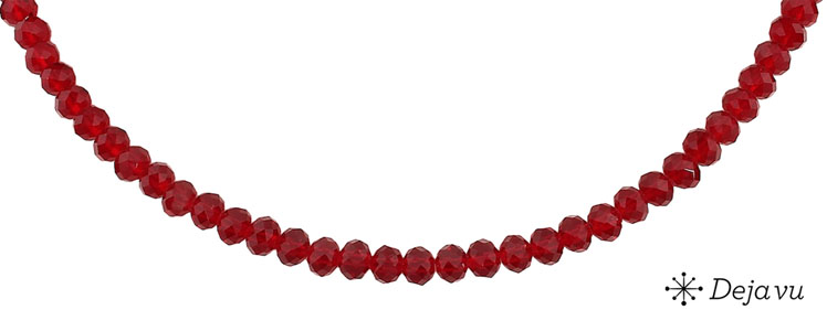 Deja vu Necklace, necklaces, red-orange, N 270-3, burgundy