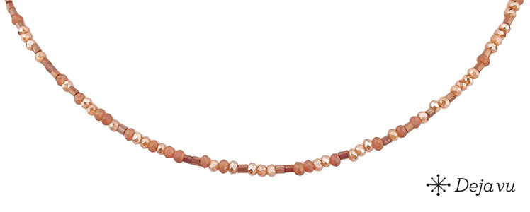 Deja vu Necklace, necklaces, brown-gold, N 286-3
