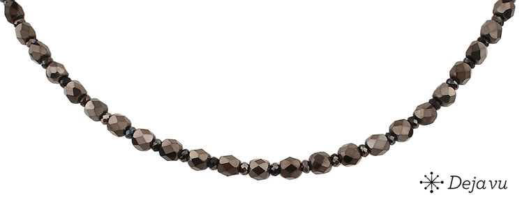 Deja vu Necklace, necklaces, black-grey-silver, N 290-3