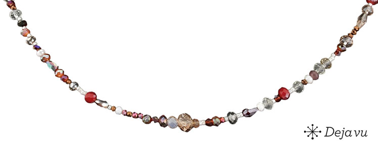 Deja vu Necklace, necklaces, red-orange, N 296-4