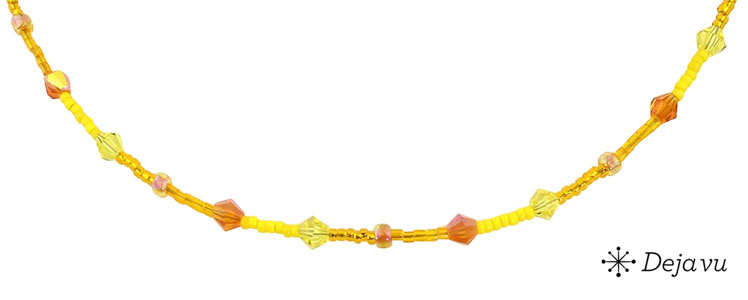 Deja vu Necklace, necklaces, green-yellow, N 310-4