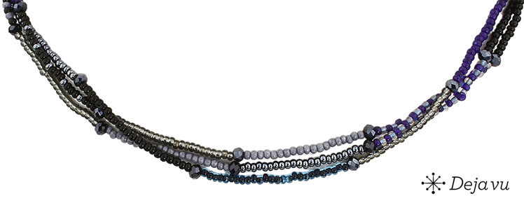 Deja vu Collier, Colliers, blau-t�rkis, N 324-4