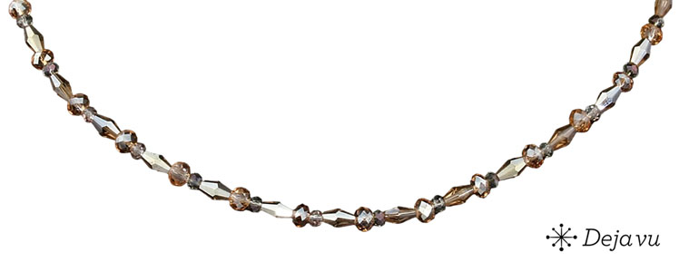 Deja vu Necklace, necklaces, brown-gold, N 352-2