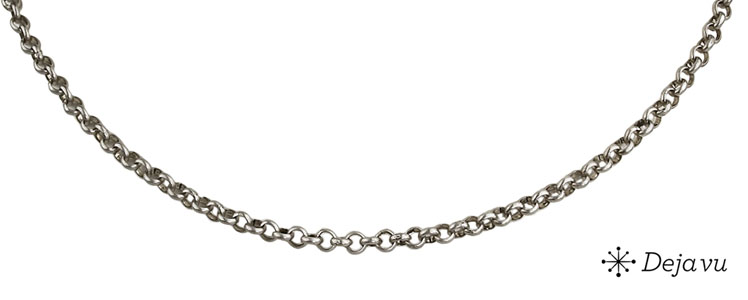 Deja vu Necklace, necklaces, black-grey-silver, N 358, oxidized silver