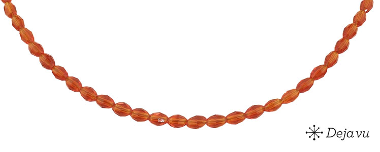Deja vu Necklace, necklaces, red-orange, N 368