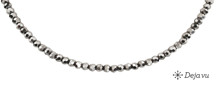 Deja vu Necklace, necklaces, black-grey-silver, N 36-1