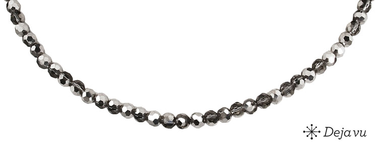 Deja vu Necklace, necklaces, black-grey-silver, N 36-2